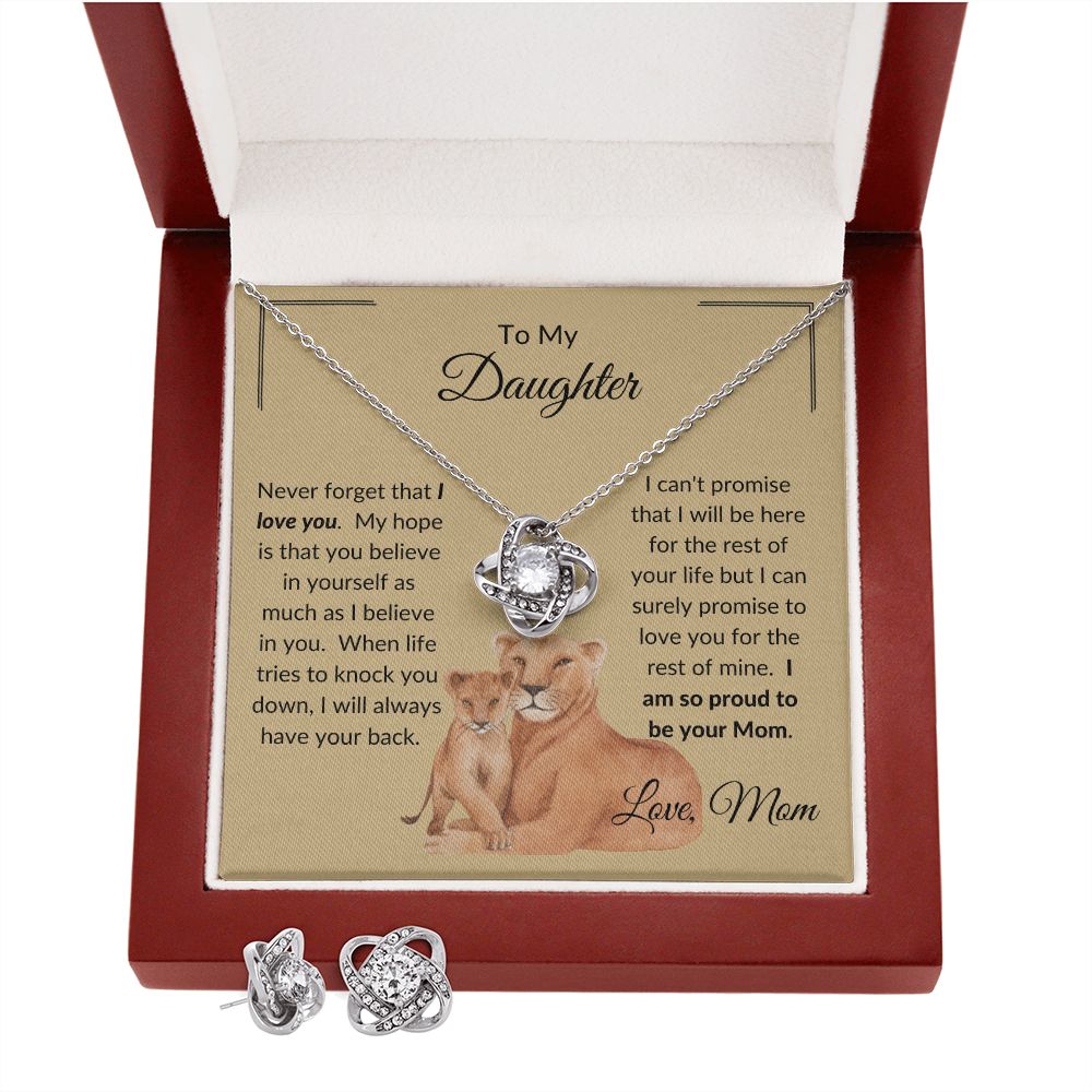 To My Daughter from Mom | Love Knot Necklace