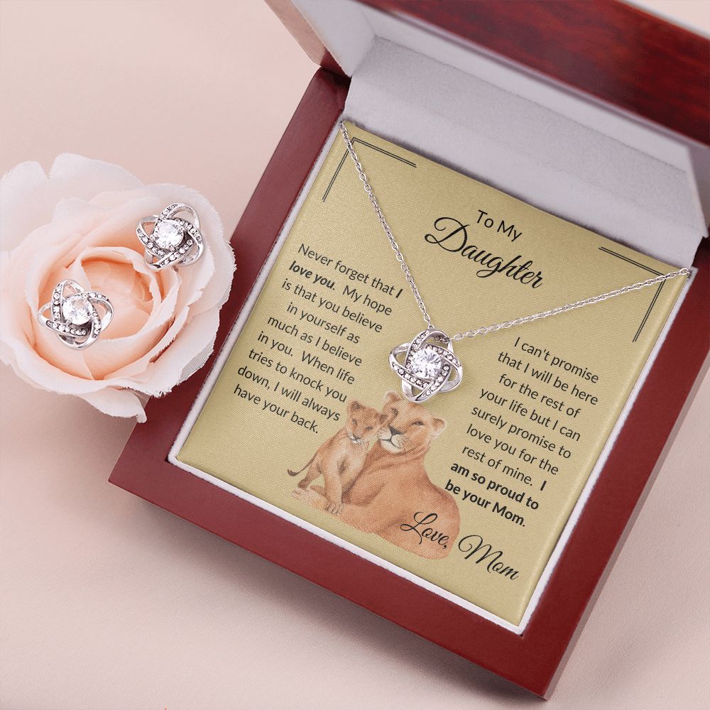 To My Daughter from Mom | Love Knot Necklace