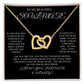TO MY BEAUTIFUL SOULMATE | INTERLOCKING HEART NECKLACE