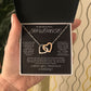 TO MY BEAUTIFUL SOULMATE | INTERLOCKING HEART NECKLACE