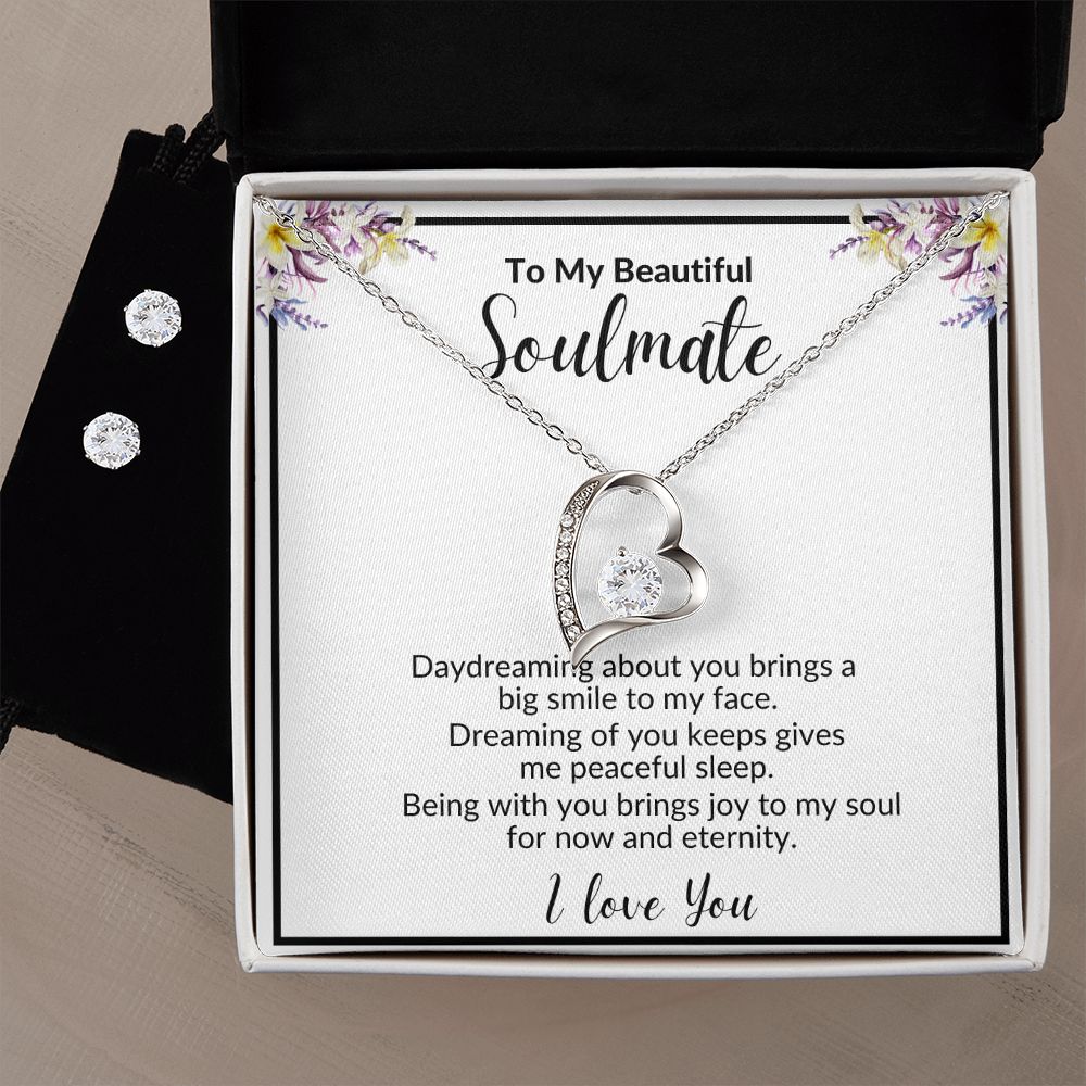 TO MY BEAUTIFUL SOULMATE | SOULMATE GIFT | SOULMATE LOVE KNOT NECKLACE