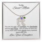 Mother's Day Gift | To My Sweet Mom | Personalized Necklace | Gifts That I Love