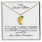 Mother's Day Gift | To My Sweet Mom | Personalized Necklace | Gifts That I Love