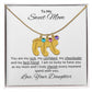 Mother's Day Gift | To My Sweet Mom | Personalized Necklace | Gifts That I Love