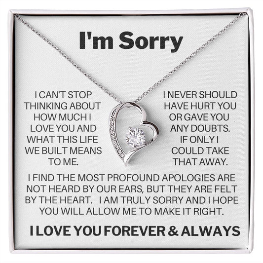 I'M SORRY | FOREVER LOVE HEART NECKLACE